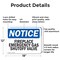 Signmission Fireplace Emergency Gas Shutoff Valve, 18 in W x Rectangle, Aluminum OS-2PACK-NS-A-1218-L-12717 - alternate 3